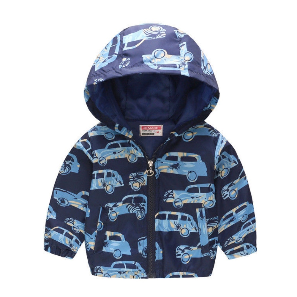 Antique Cars Boys Windbreaker